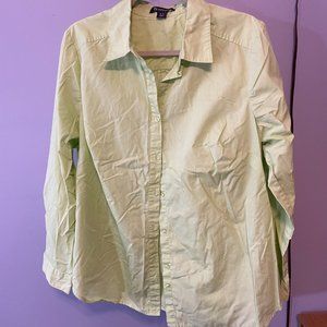 Pale lime L/S Blouse - Size 18